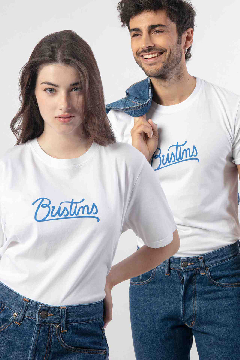Bustins Blue Lettering T-Shirt Unisex